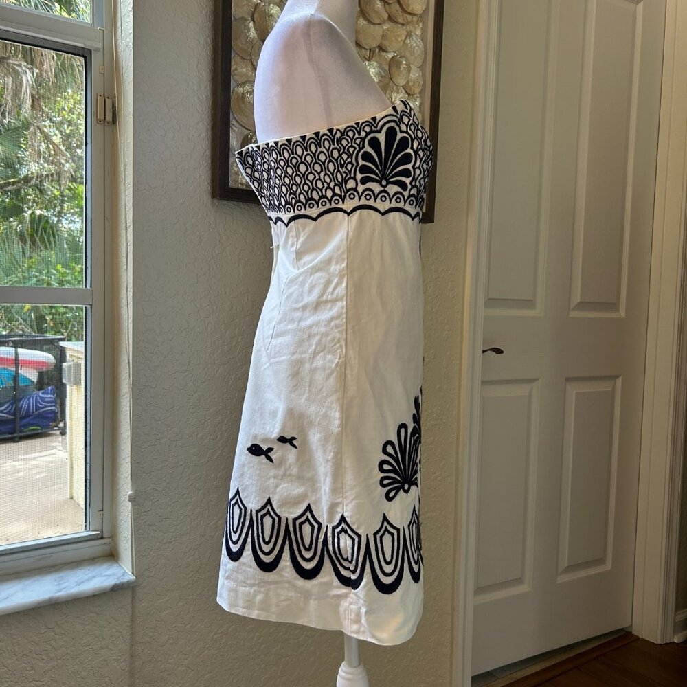 Lilly Pulitzer Fly Me To The Sea Strapless Dress - Picture 4 of 5